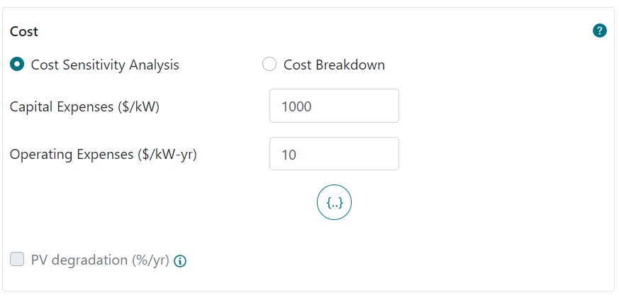 cost sensitivity analysis
