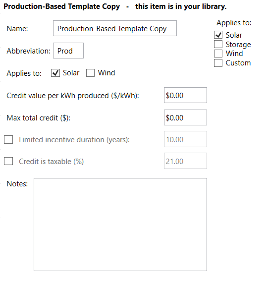 production based incentive