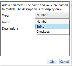 variables dropdown